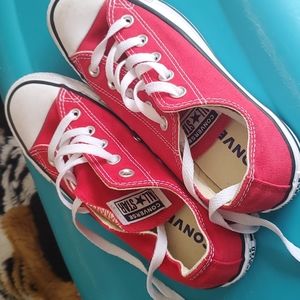 Red Converse Shoes W6 or M4